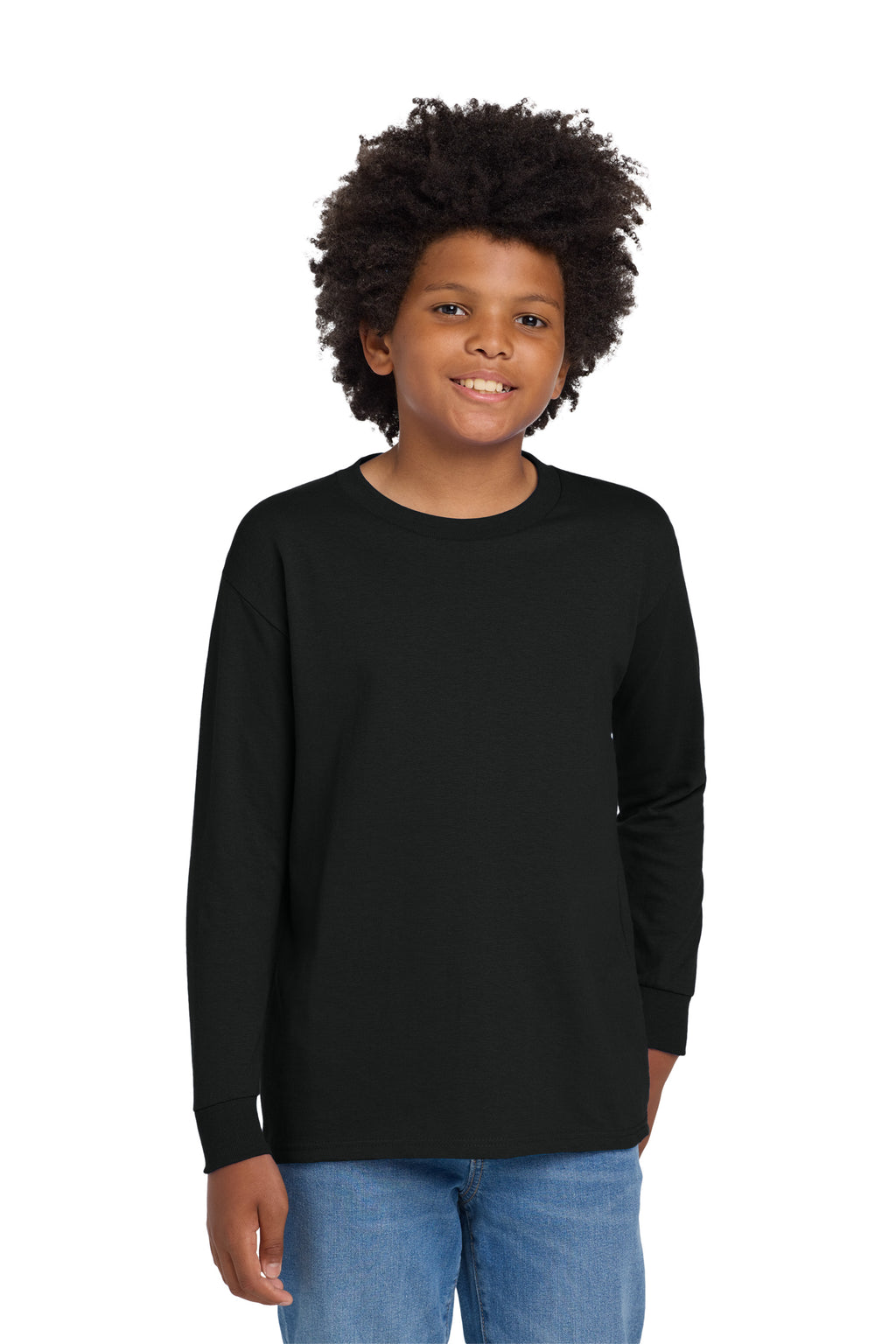 Gildan® Youth Heavy Cotton™ 100% Cotton Long Sleeve T-Shirt 54000BB