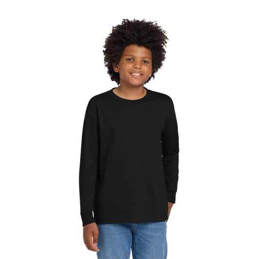 5400B Gildan® Youth Heavy Cotton™ 100% Cotton Long Sleeve T-Shirt