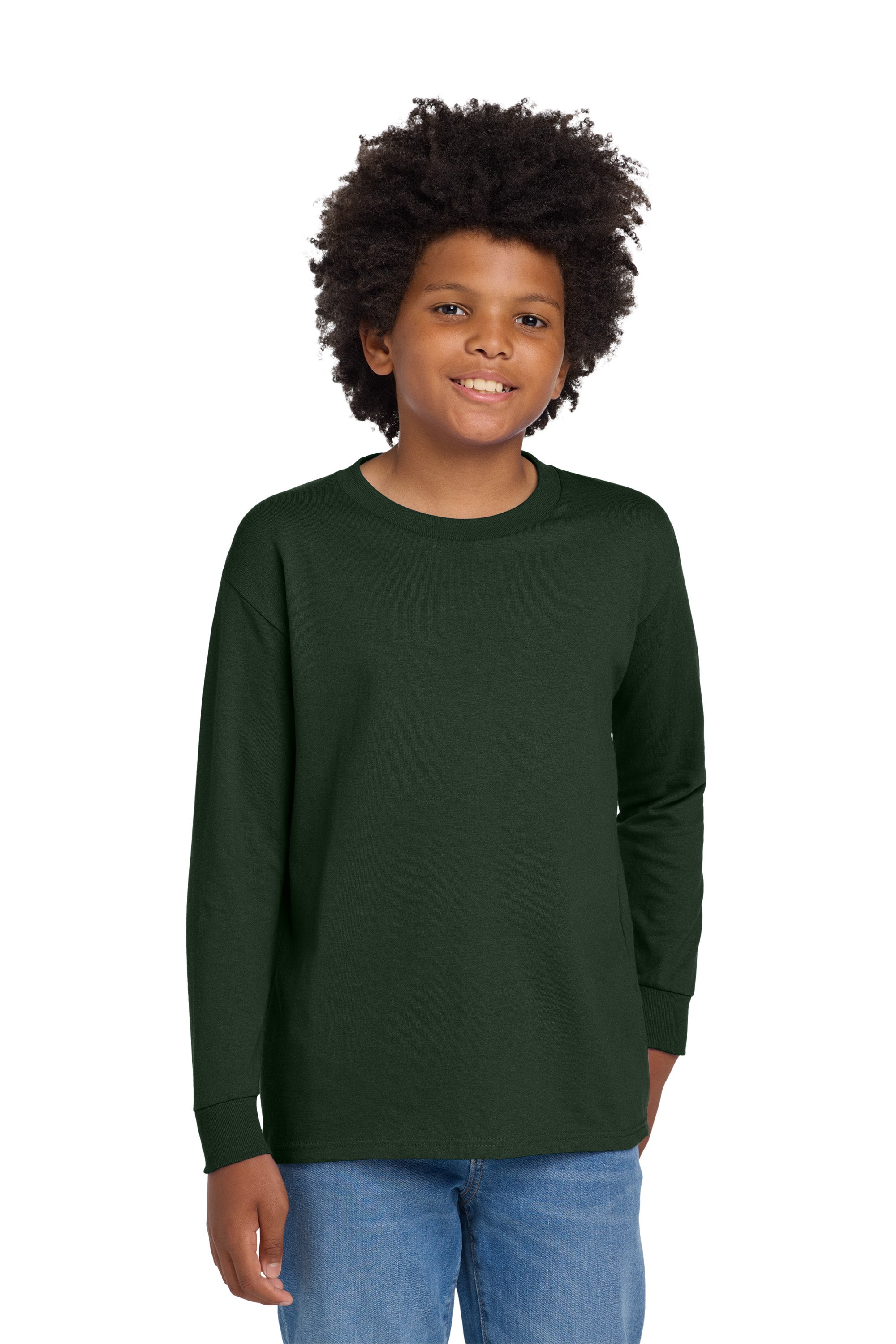 Gildan® Youth Heavy Cotton™ 100% Cotton Long Sleeve T-Shirt 54000BB