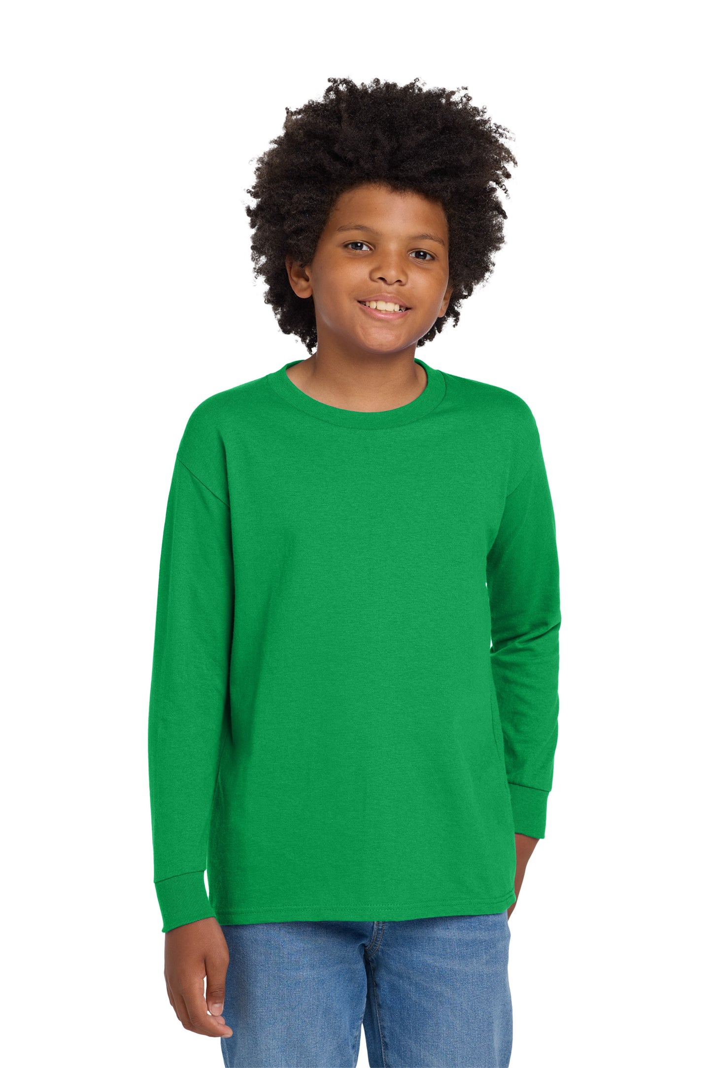 Gildan® Youth Heavy Cotton™ 100% Cotton Long Sleeve T-Shirt 54000BB
