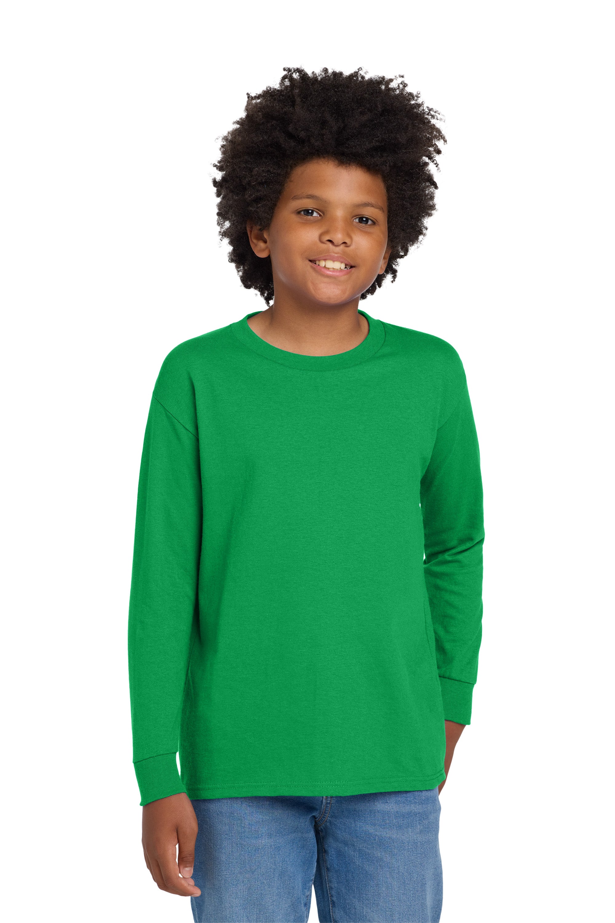 Gildan® Youth Heavy Cotton™ 100% Cotton Long Sleeve T-Shirt 54000BB