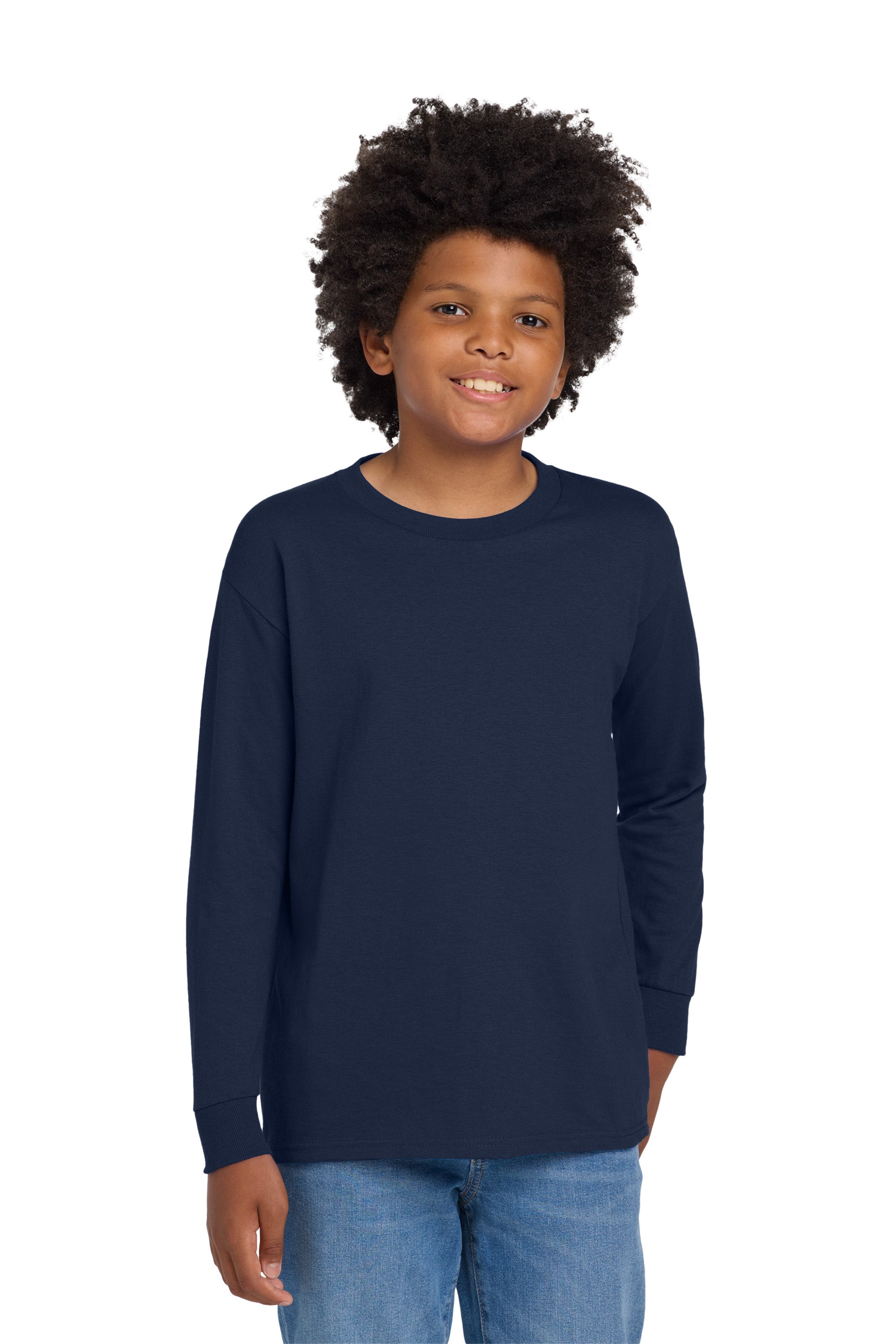 Gildan® Youth Heavy Cotton™ 100% Cotton Long Sleeve T-Shirt 54000BB