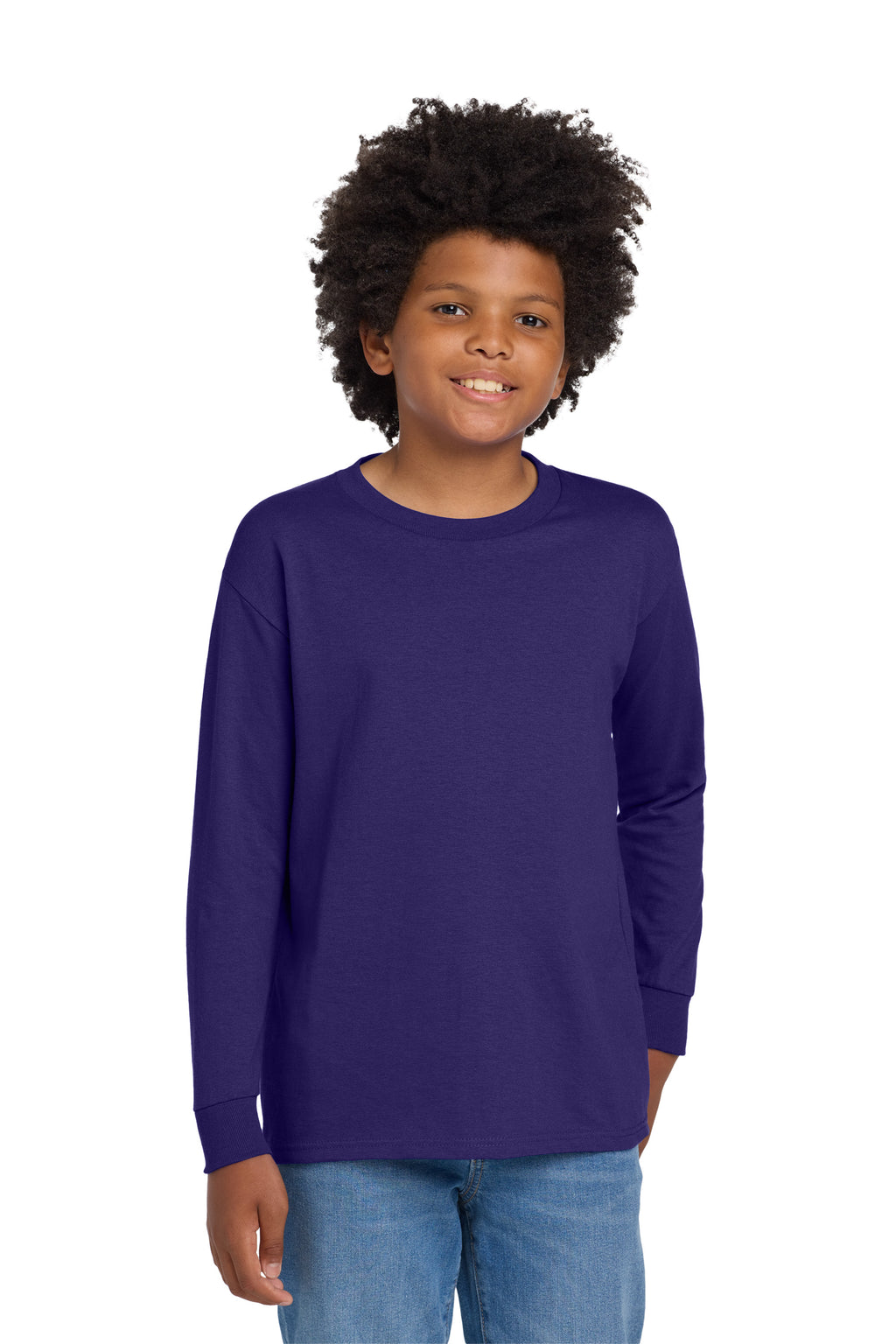Gildan® Youth Heavy Cotton™ 100% Cotton Long Sleeve T-Shirt 54000BB