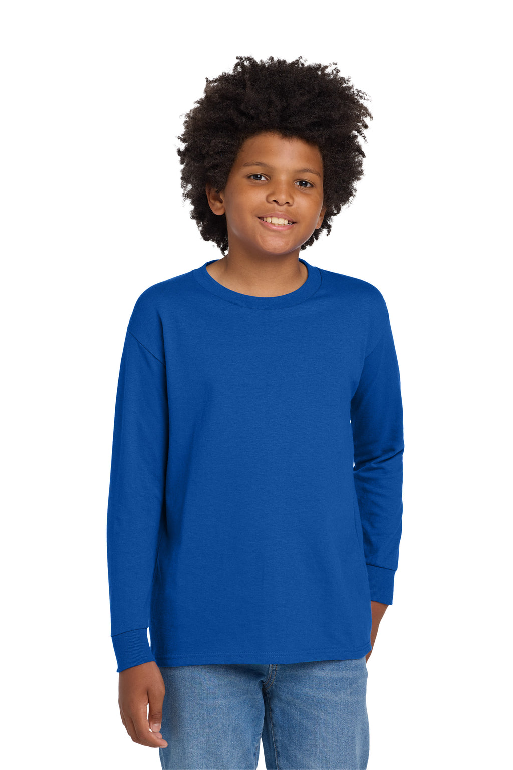 Gildan® Youth Heavy Cotton™ 100% Cotton Long Sleeve T-Shirt 54000BB