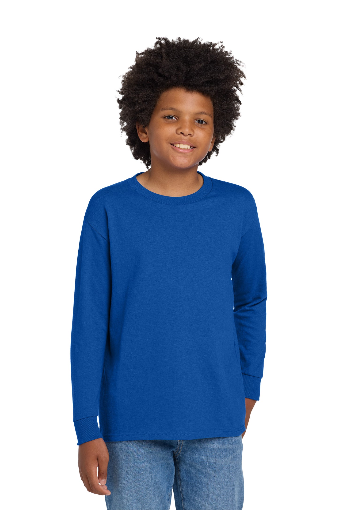 Gildan® Youth Heavy Cotton™ 100% Cotton Long Sleeve T-Shirt 54000BB