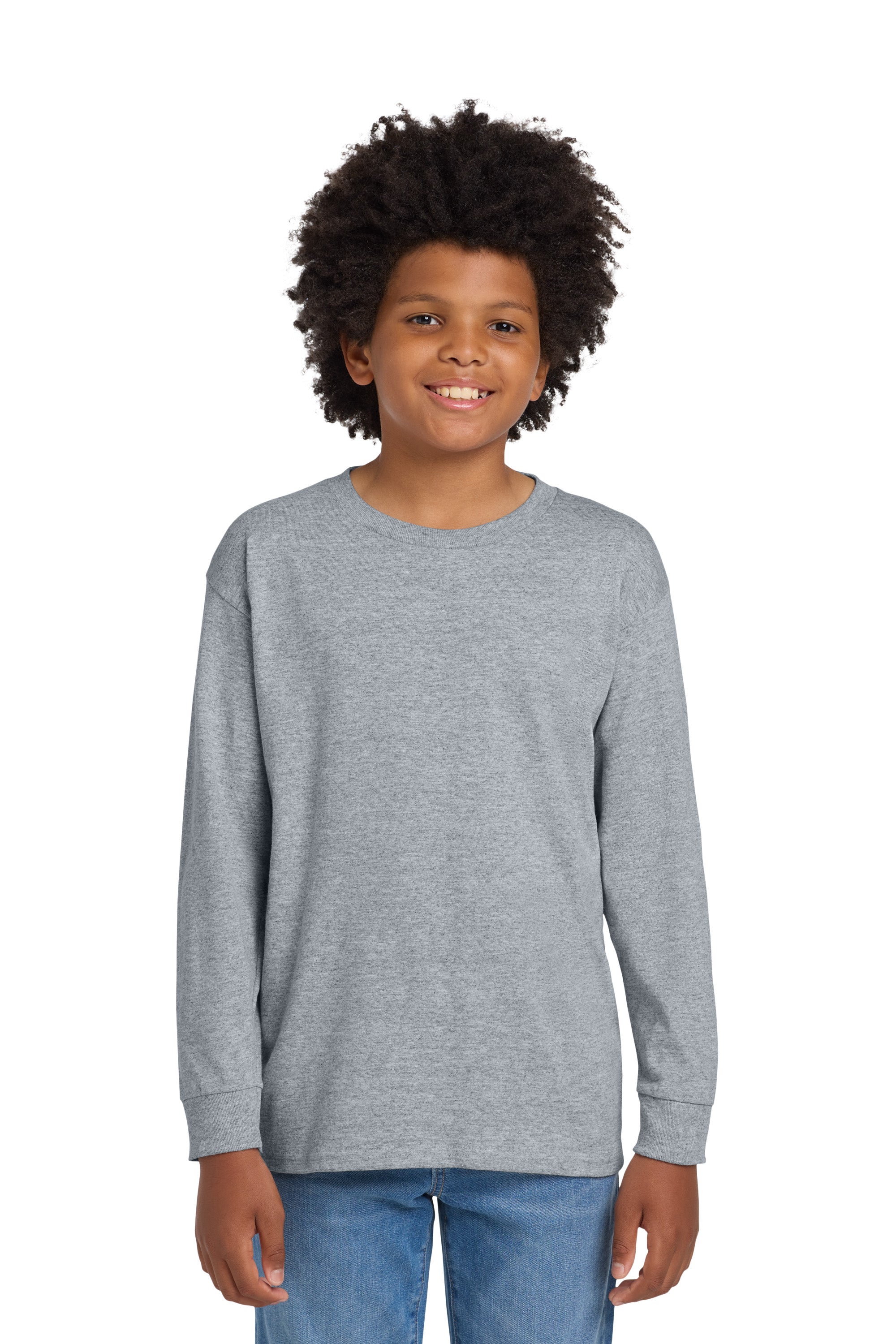 Gildan® Youth Heavy Cotton™ 100% Cotton Long Sleeve T-Shirt 54000BB