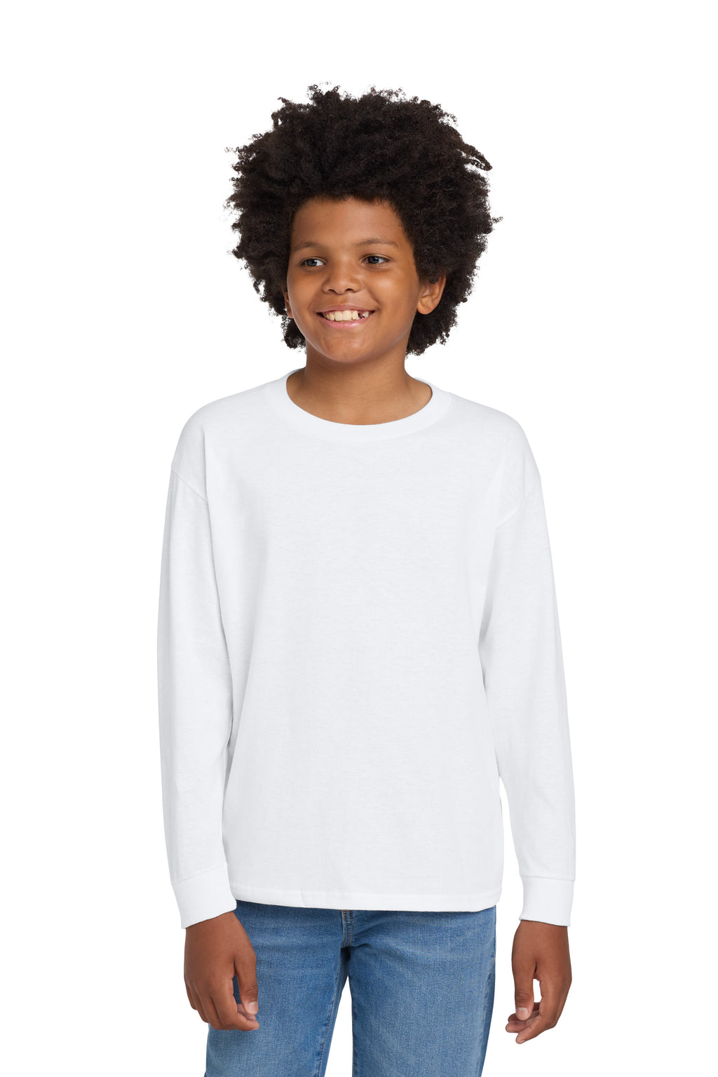 Gildan® Youth Heavy Cotton™ 100% Cotton Long Sleeve T-Shirt 54000BB