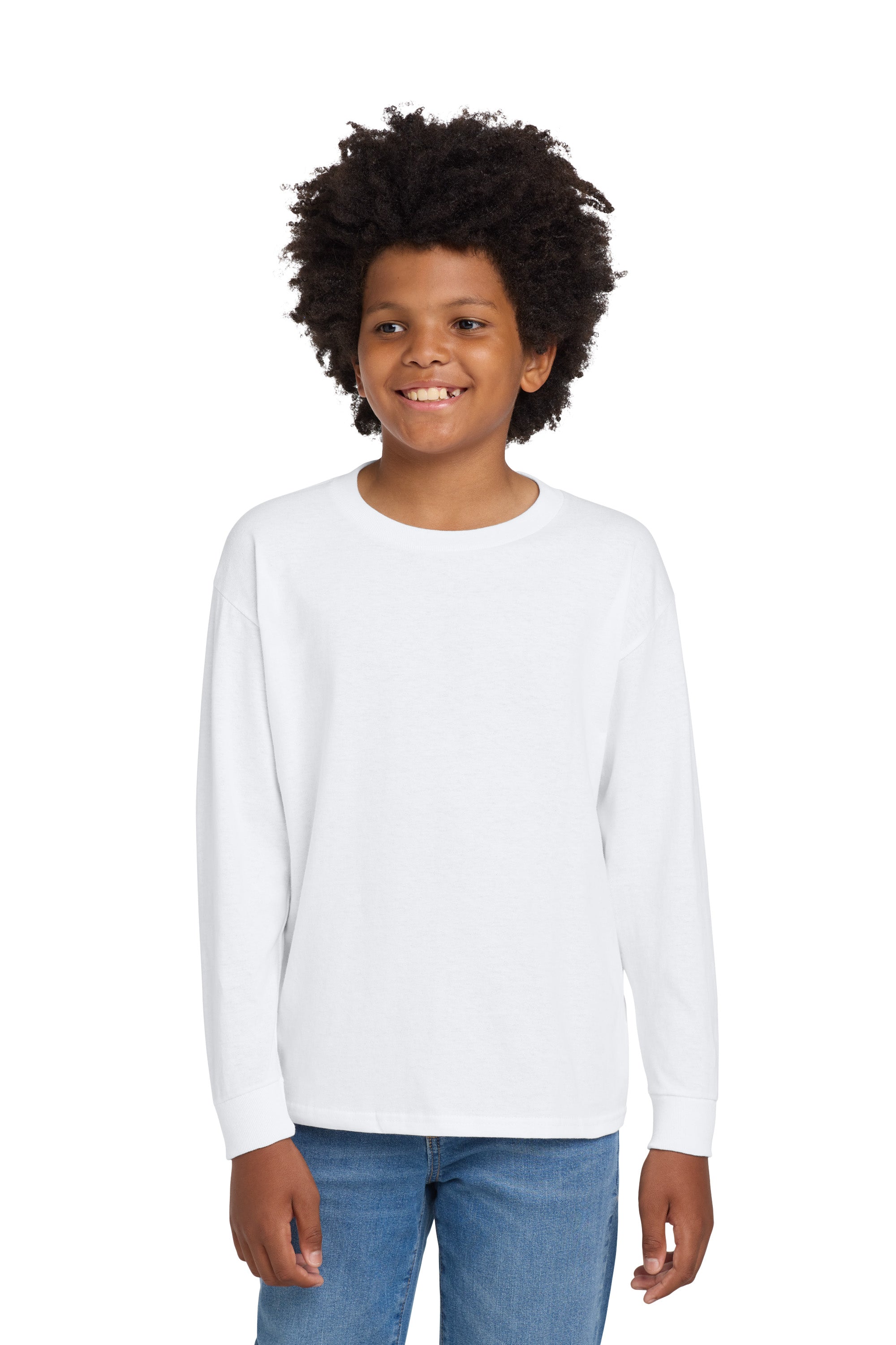 Gildan® Youth Heavy Cotton™ 100% Cotton Long Sleeve T-Shirt 54000BB